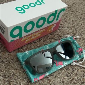 Goodr Sunglasses with Flamingo Case